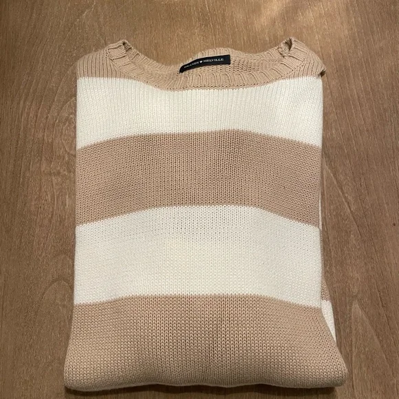 Brandy Melville Briana Striped Cotton Sweater - Picture 6 of 6